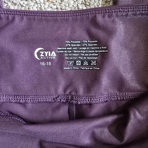 ZYIA Women's Purple Leggings